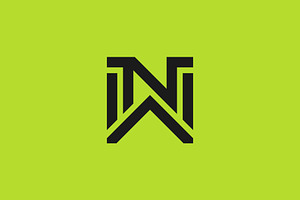 simple and bold letter NW or WN logo, a Branding & Logo Template by Rasagama Studio