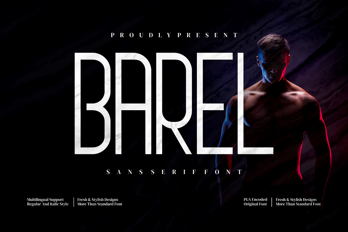 Barel - Modern sans serif font, a Sans Serif Font by mahstudios (Photo 1 of 8)
