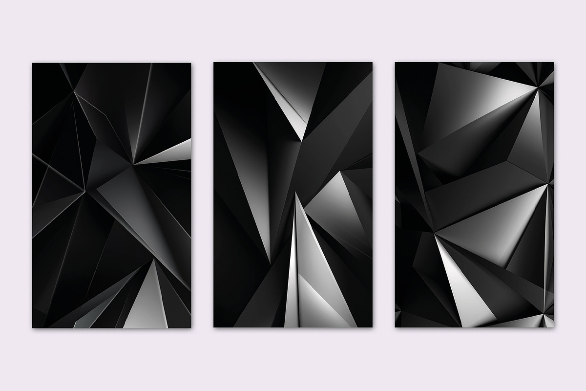 BLACK GEOMETRIC BACKGROUND, a Background Graphic by Sophico (Photo 2 of 5)