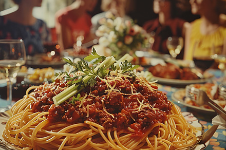 A sumptuous plate of chicken parmesa, a Photo by LOGOCREATIVE