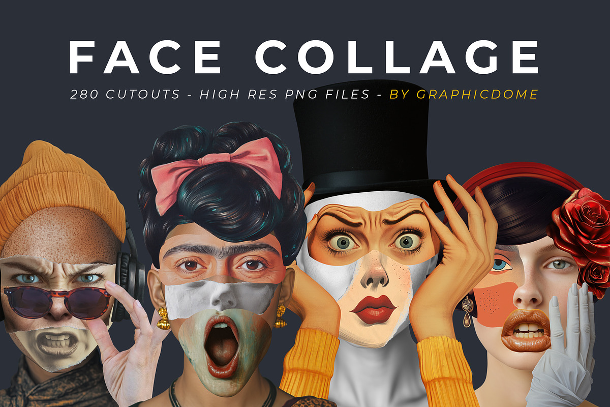 The Face Collage, an Object Graphic by Graphicdome (Photo 1 of 21)