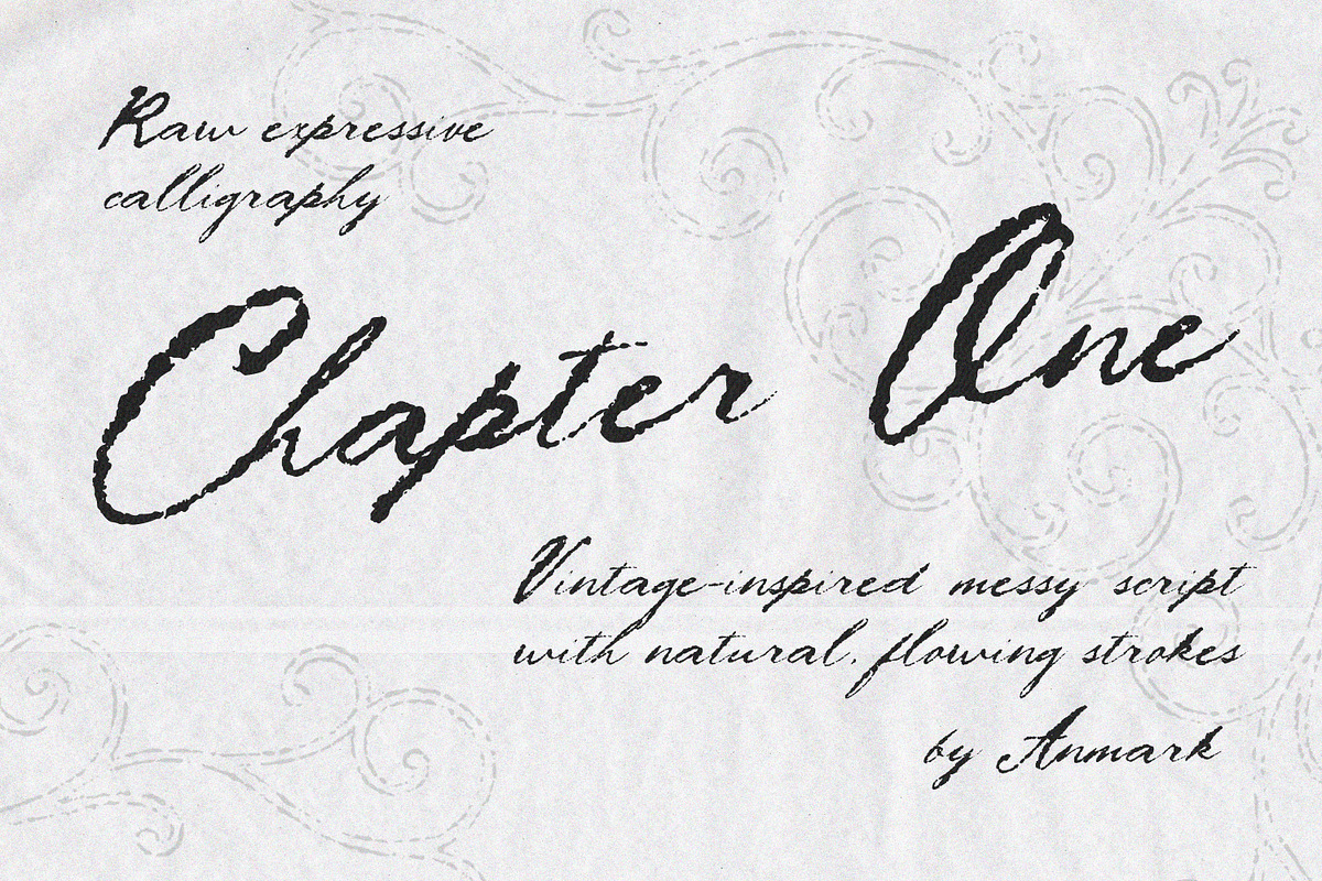 Chapter One Messy Vintage Script Font
