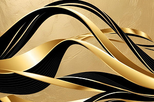 Gold and black wave background image, a Background Photo by ComfortQ