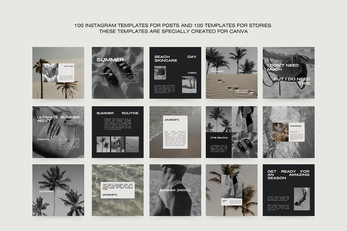 1000 Aesthetic Instagram Templates preview 4