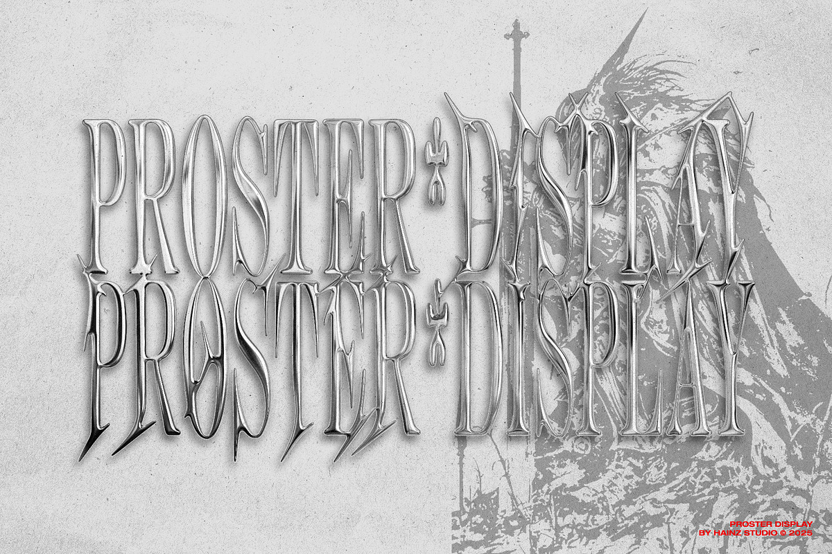Proster - Display Font, a Sans Serif Font by Hainz Studio