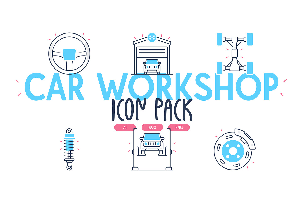 Car Garage Icons, an Icon by iconfield (Photo 1 of 5)