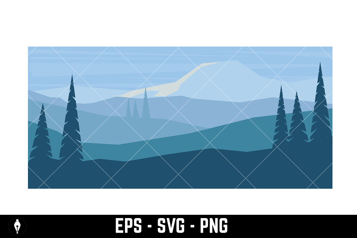 Vector landscapes, a Seasonal Illustration by Vectorhight (Photo 2 of 3)