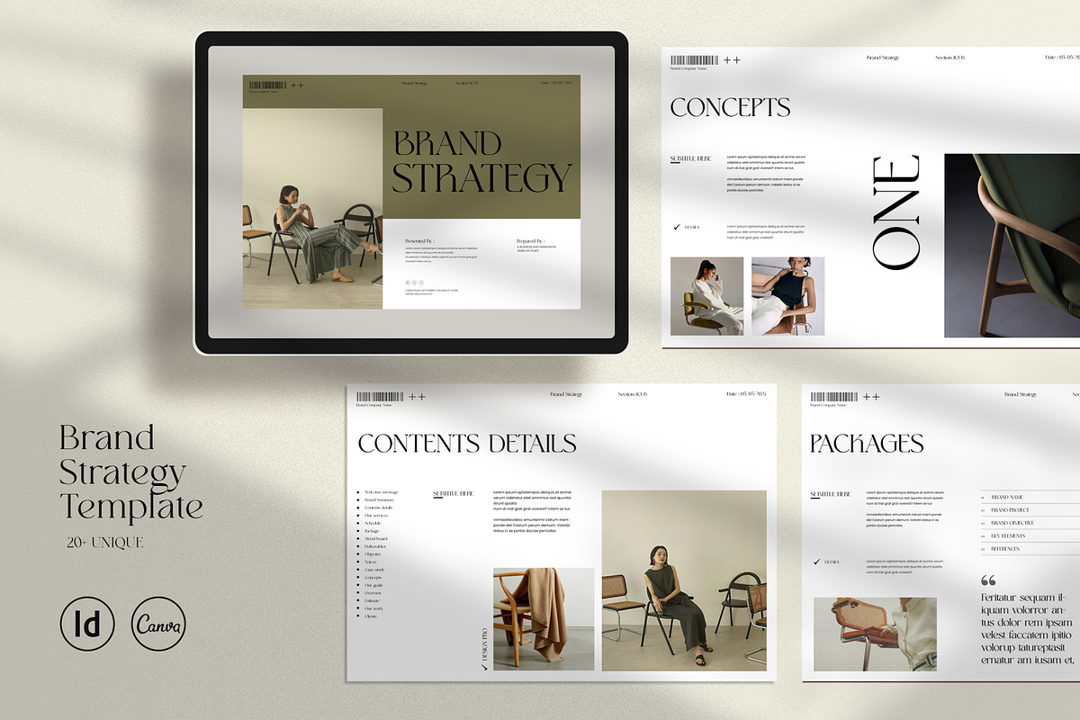 Brand Strategy Template, a Brochure Template by UpSolution (Photo 1 of 8)