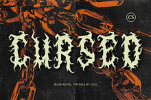 CS Cursed – Black Metal Font