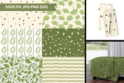 Ginkgo Botanical Seamless Patterns, a Pattern Graphic by Traveling Designer (Thumbnail 2 of 7)