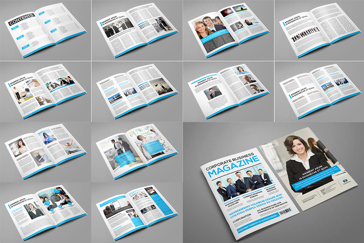 Magazine Bundle_10 Template_V01, a Magazine Template by Layout Design