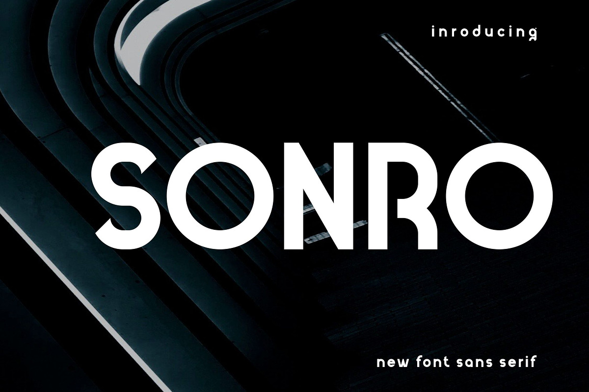 Sonro, a Sans Serif Font by riotama85 (Photo 1 of 6)