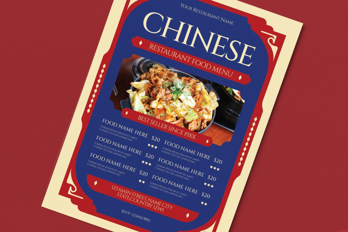 Chinese Restaurant Food Menu preview 2