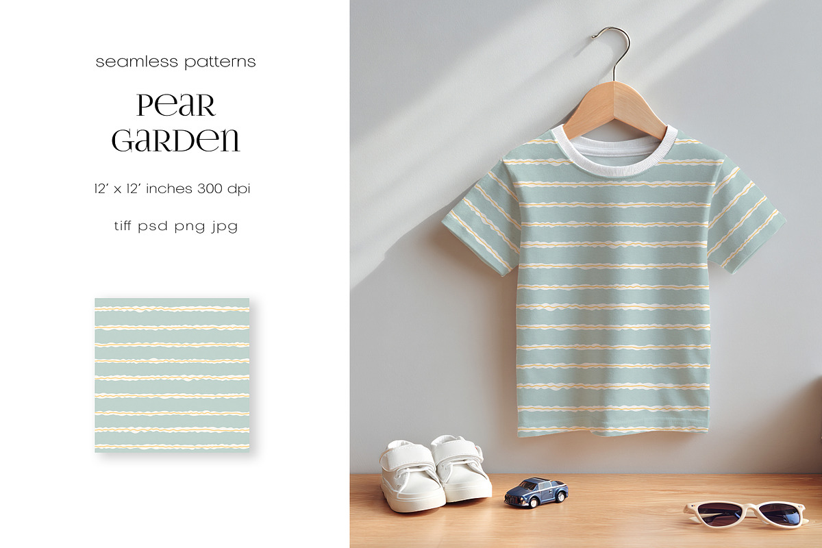 Pear Garden – Seamless Pattern Set, a Pattern Graphic by PROTEA Watercolor Studio (Photo 6 of 8)