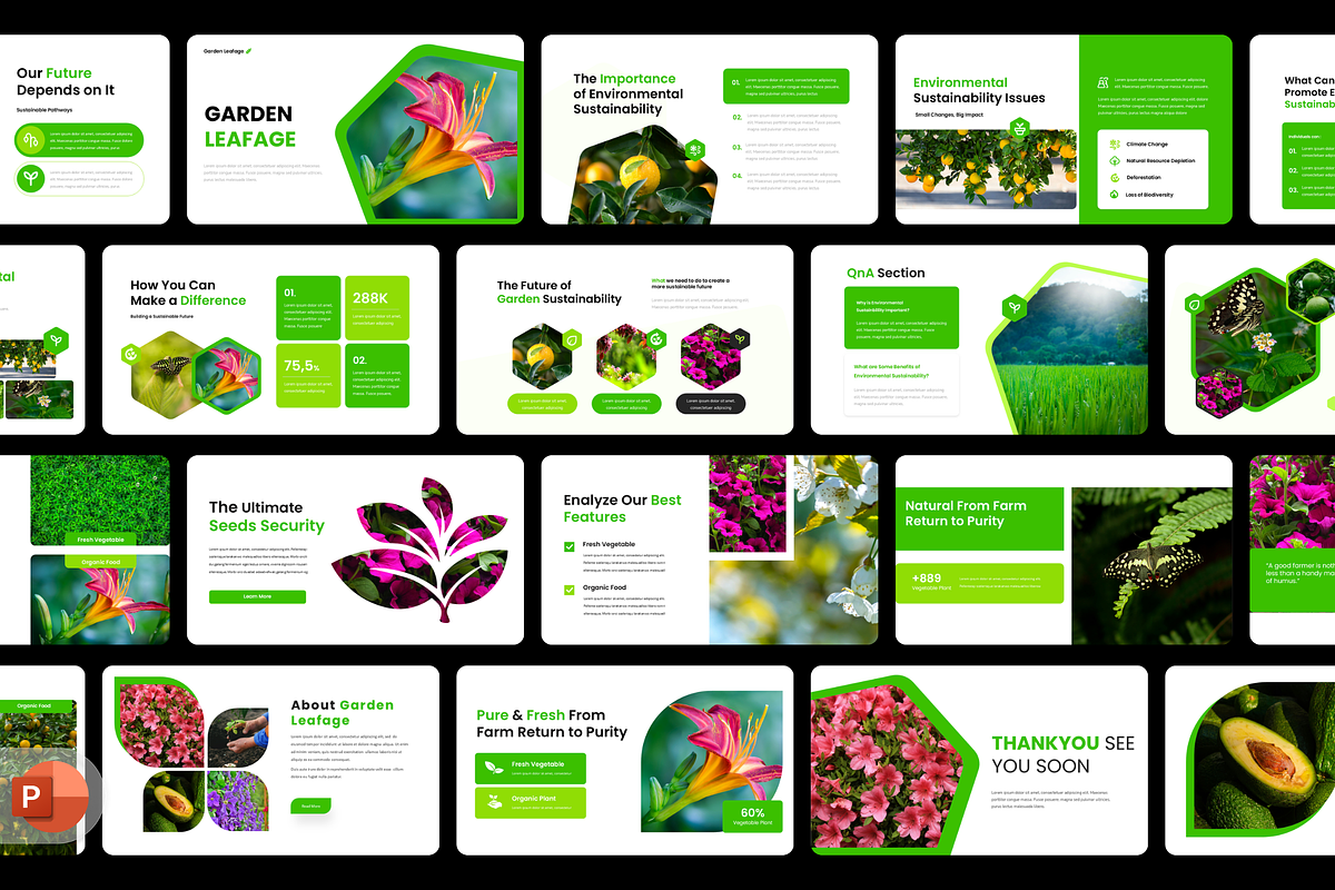 Garden - Nature Presentation Templat, a Presentation Template by Hammad Arif