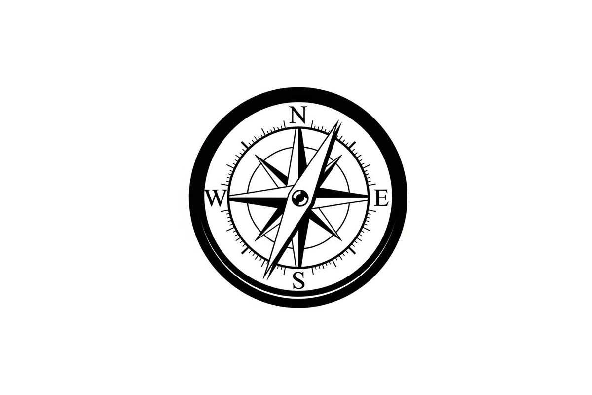Compass Navigation Silhouette Set, a Graphic by hafijul (Photo 11 of 14)