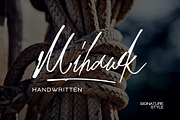 Mihawk, a Script Font by Bokuto Studio (Thumbnail 1 of 9)