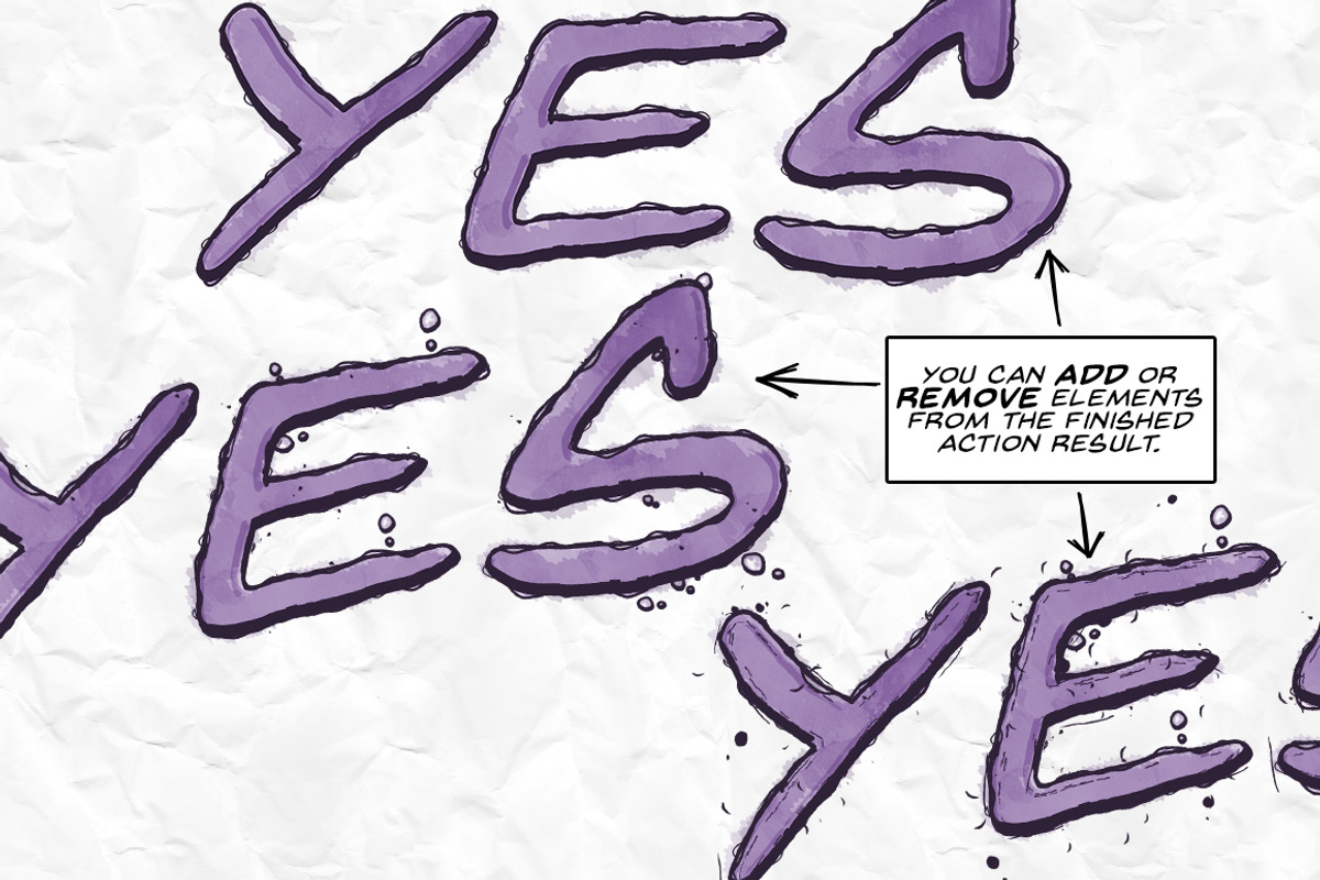 Comic Book Ink Actions - 300 DPI, an Action Add-On by survivor (Photo 6 of 6)