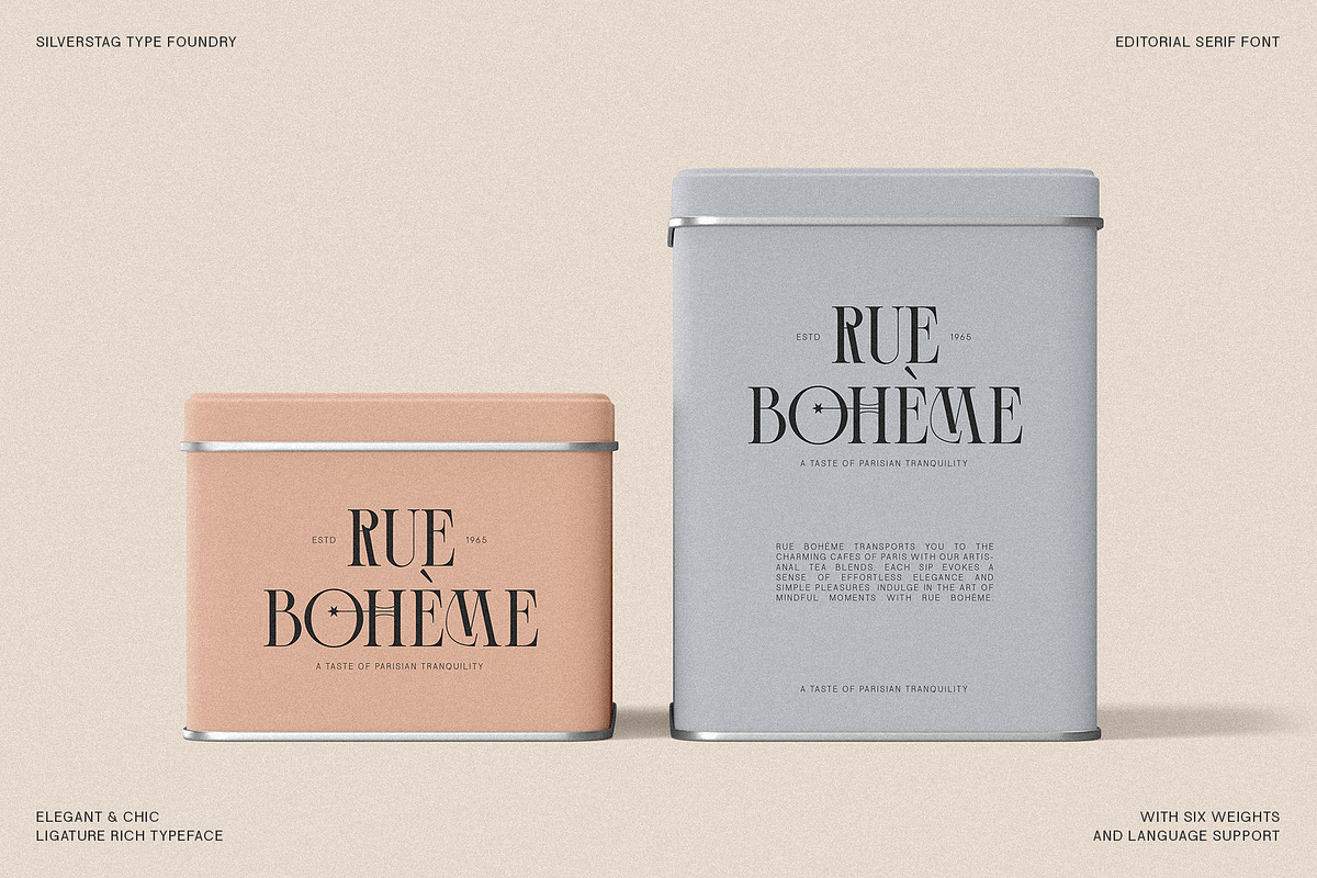 Cosmic Solace - Ligature Typeface, a Serif Font by SilverStag Type Foundry (Photo 3 of 30)