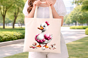 whimsical summer goose clipart, an Illustration by GatewayDesign (Thumbnail 8 of 9)