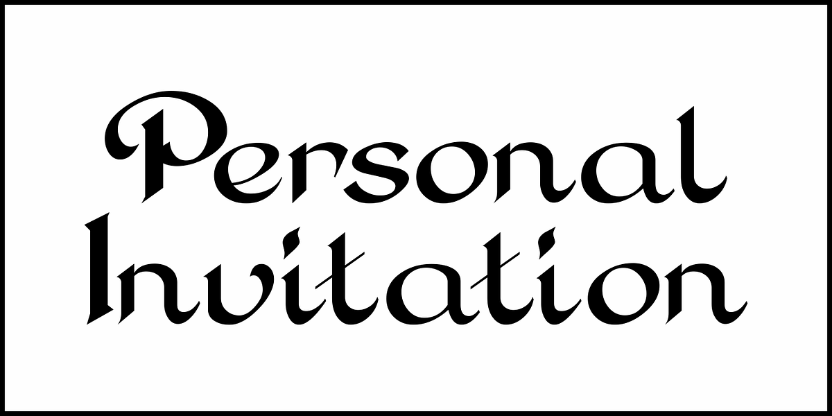 Personal Invitation JNL, a Script Font by Jeff Levine Fonts (Photo 2 of 5)