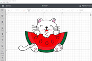 Kawaii Summer cats Beach party SVG, an Animal Illustration by ARTify Illustrations (Thumbnail 10 of 11)