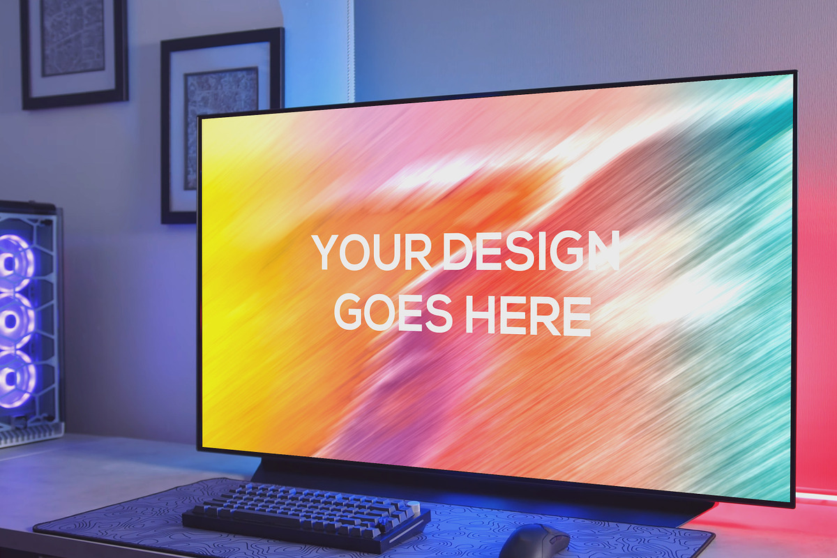 Gamer Console Setup Mockup #01, a Books & Magazine Mockup by Laura