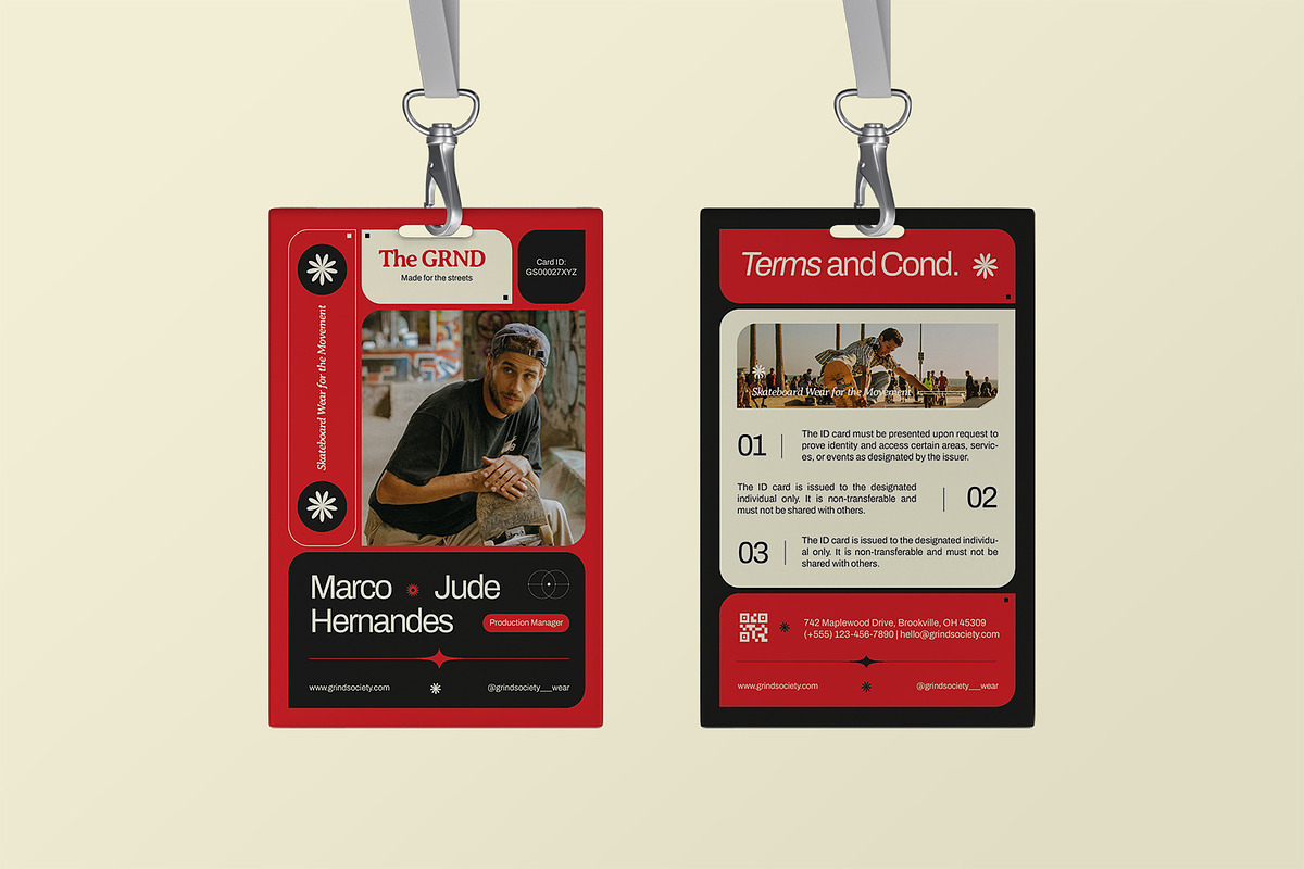 Grind Society Skateboard - ID Card, a Print Template by StreaksideStd (Photo 2 of 3)