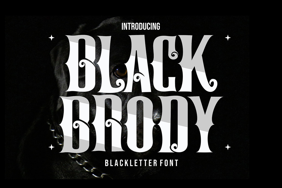 Black Brody - Aesthetic Blackletter, a Blackletter Font by figuree studio (Photo 1 of 9)
