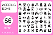 Wedding and Valentine Icons Set, an Icon by Designfour (Thumbnail 1 of 7)