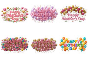 Mother's Day Balloons Clipart, an Illustration by GatewayDesign (Thumbnail 2 of 3)