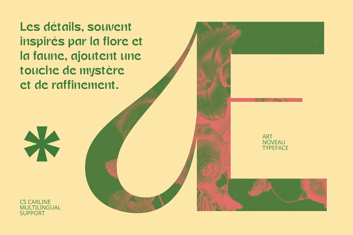 CS Carline – Art Nouveau Font, a Sans Serif Font by Craft Supply Co. (Photo 4 of 8)