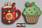 Christmas Embroidery Clipart Bundle, a Seasonal Illustration by protabsorkar11 (Thumbnail 6 of 10)
