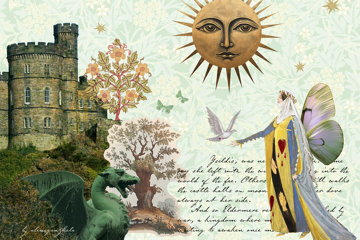 MEDIEVAL FANTASY - Scrapbooking Set, an Object Graphic by alenaganzhela (Photo 6 of 13)