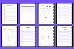 2024-2025 Digital Monthly Planner