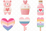 Faux Yarn Valentine Sublimation, an Illustration by Black Bird Studio (Thumbnail 4 of 6)