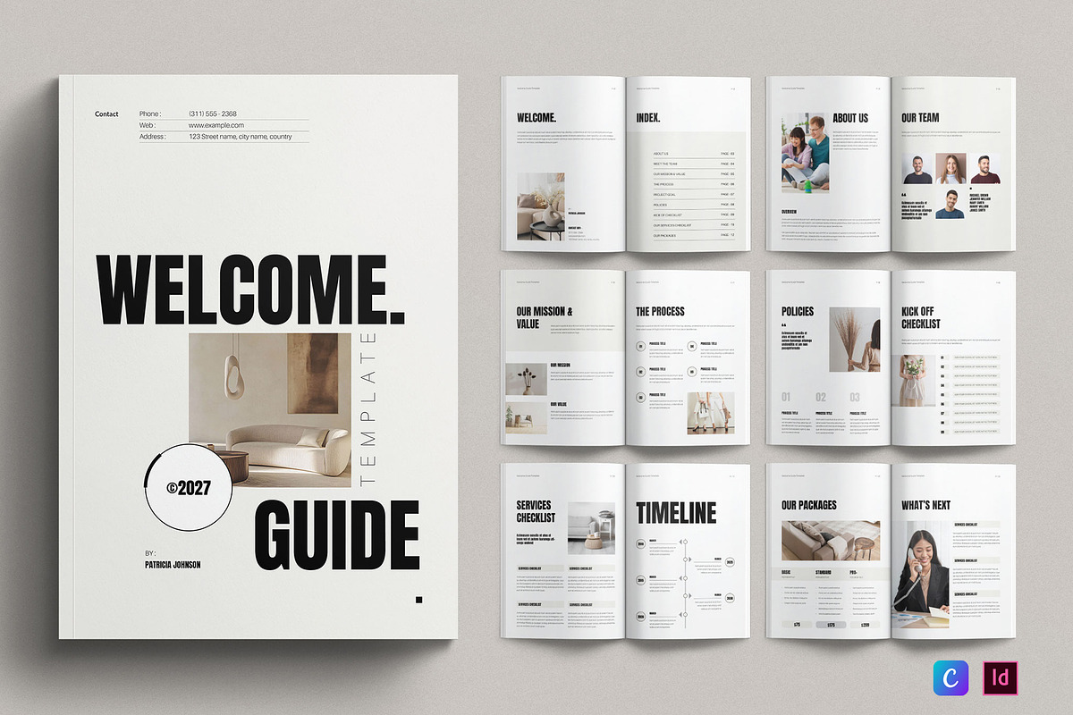 Welcome Guide Template, a Brochure Template by E-Type (Photo 1 of 7)