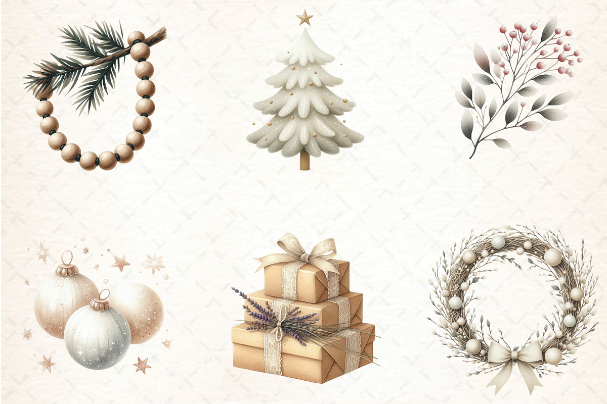 Nordic Christmas Clipart, an Illustration by DreamCafeArt (Photo 3 of 6)