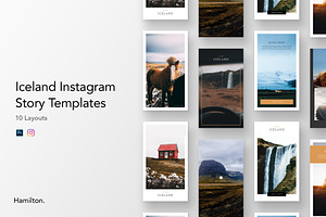 Iceland Instagram Story Templates