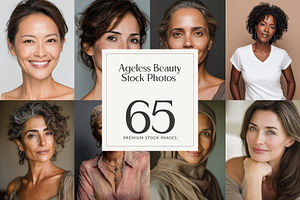 Ageless Beauty Mature Women Photos, a Person Photo by HipFonts
