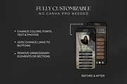 Link in Bio Canva Website Template, an App Template by Meraki Templates (Thumbnail 4 of 8)
