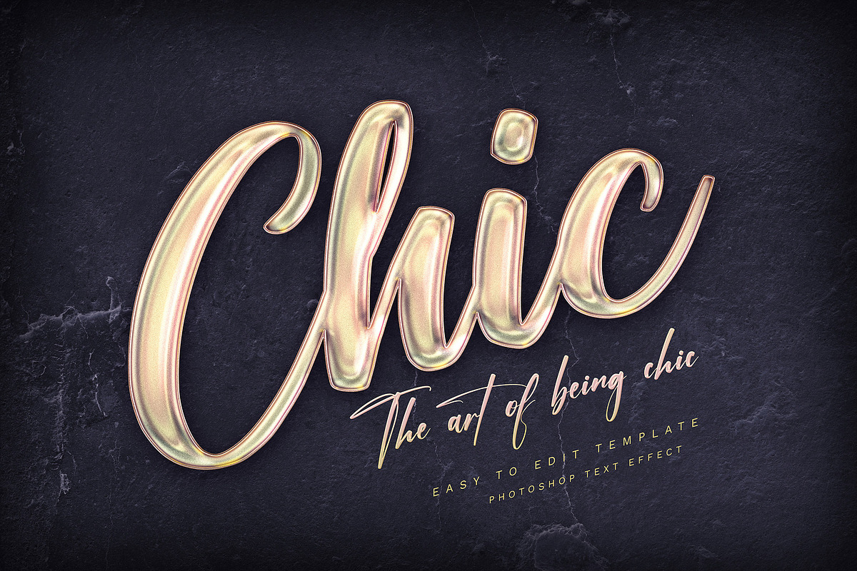 Rose Gold Text Effects, a Layer Style Add-On by Andrew Skoch Design (Photo 4 of 9)