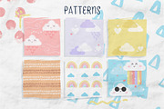 Over The Clouds - Font and Brushes, a Font by Andrea De Oliveira (Thumbnail 3 of 6)