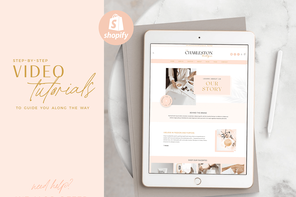 Shopify Theme Pink Fashion Boutique, a Shopify Template by Macarons and Mimosas (Photo 9 of 10)