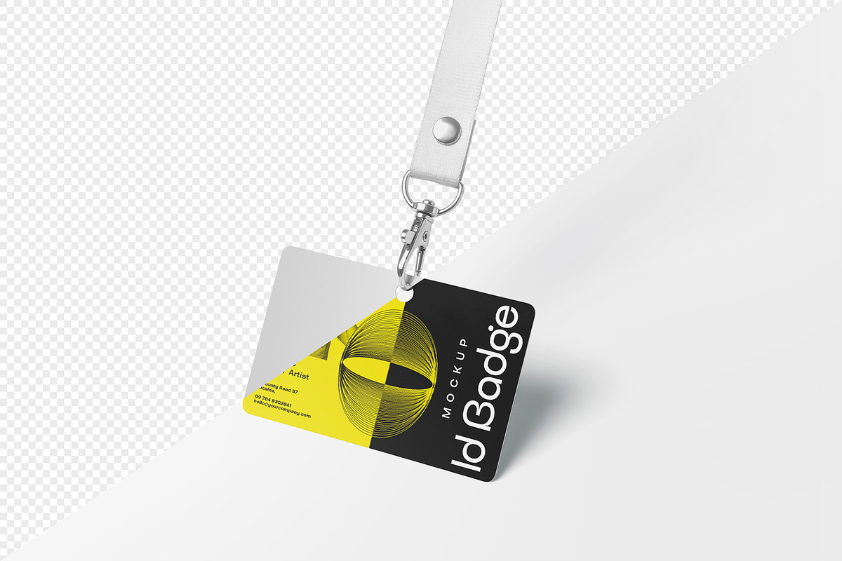 Id Badge Mockup, a Product Mockup by MockupCraft (Photo 3 of 4)