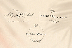 Floral Wedding Logo - Vol. 1