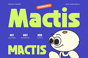 Mactis Bold Sans Display Font, a Sans Serif Font by timelesstype.co (Thumbnail 1 of 20)