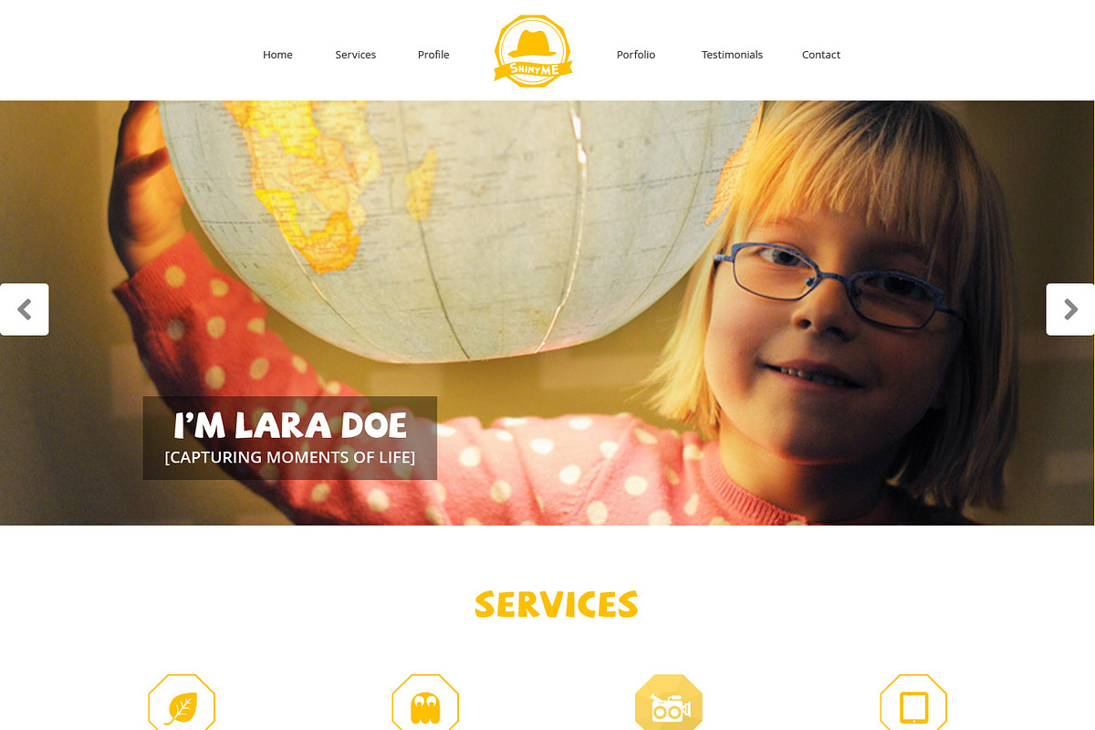 ShinyMe | Creative Portfolio PSD, a Websites & App Template by ThemesJuice (Photo 3 of 5)