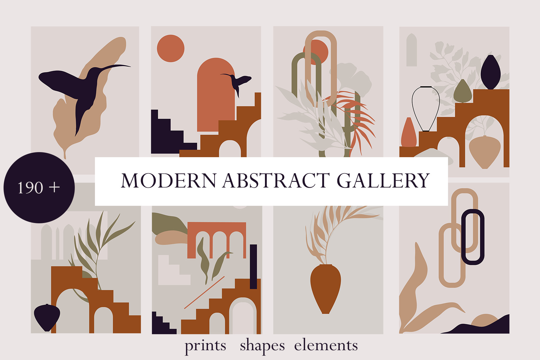 LINE ART MODERN ABSTRACT GALLERY, an Illustration by ArtOLB