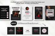 Fitness Gym Pinterest Pin Templates, a Social Media Template by DigiPax (Thumbnail 7 of 11)